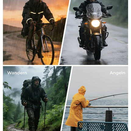 ROCKBROS Fahrradjacke Herren Wasserdicht Atmungsaktiv