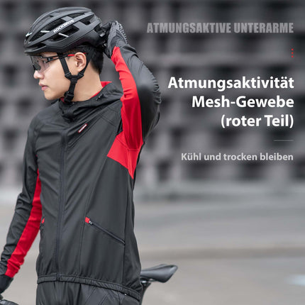 ROCKBROS Fahrradjacke Herren Winter Winddicht Softshelljacke Schwarz (Fahrradjacke) kaufen bei Linkreich – Jetzt entdecken!