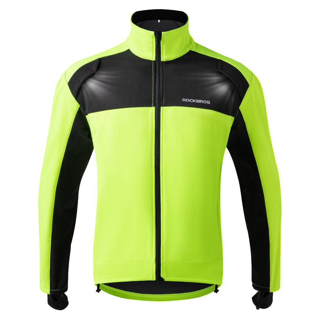 ROCKBROS Fahrradjacke Winter Herren Radjacke Leuchtendes Grün (Fahrradjacke) kaufen bei Linkreich – Jetzt entdecken!