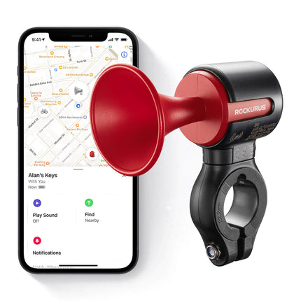 ROCKBROS Fahrradklingel Elektrisch 120dB Ton IPX5 Wasserschutz Smartphone Tracking (Fahrradklingel) kaufen bei Linkreich – Jetzt entdecken!