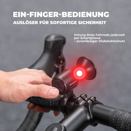 ROCKBROS Fahrradklingel Elektrisch 120dB Ton IPX5 Wasserschutz Smartphone Tracking (Fahrradklingel) kaufen bei Linkreich – Jetzt entdecken!
