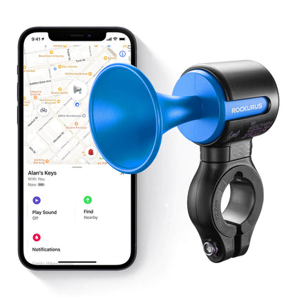 ROCKBROS Fahrradklingel Elektrisch 120dB Ton IPX5 Wasserschutz Smartphone Tracking (Fahrradklingel) kaufen bei Linkreich – Jetzt entdecken!