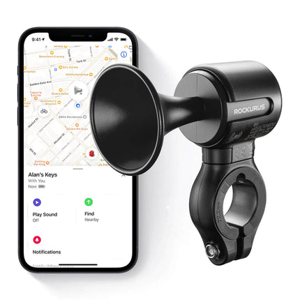 ROCKBROS Fahrradklingel Elektrisch 120dB Ton IPX5 Wasserschutz Smartphone Tracking (Fahrradklingel) kaufen bei Linkreich – Jetzt entdecken!