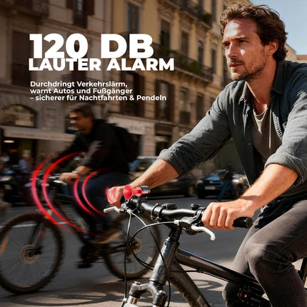 ROCKBROS Fahrradklingel Elektrisch 120dB Ton IPX5 Wasserschutz Smartphone Tracking (Fahrradklingel) kaufen bei Linkreich – Jetzt entdecken!