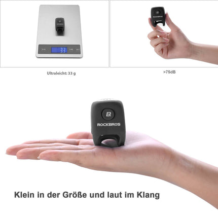 ROCKBROS Fahrradklingel Elektronisch Glocke IPX4 Wasserdicht (Fahrradklingel) kaufen bei Linkreich – Jetzt entdecken!