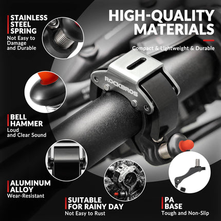 ROCKBROS Fahrradklingel Glocke 100dB Laut Innovativ Mini Fahrrad Klingel (Fahrradklingel) kaufen bei Linkreich – Jetzt entdecken!