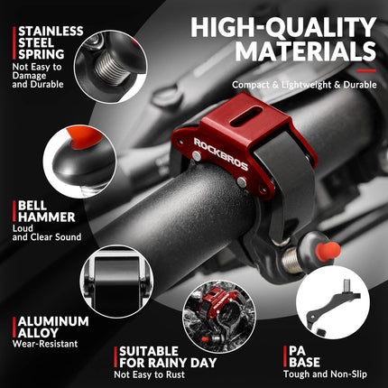 ROCKBROS Fahrradklingel Glocke 100dB Laut Innovativ Mini Fahrrad Klingel (Fahrradklingel) kaufen bei Linkreich – Jetzt entdecken!