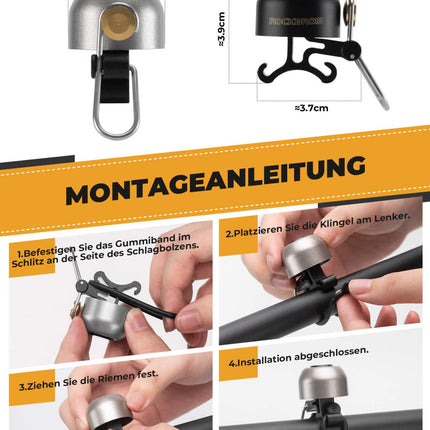 ROCKBROS Fahrradklingel Klassisch Retro Fahrradglocke Laut Klingel für 22 - 34mm (Fahrradklingel) kaufen bei Linkreich – Jetzt entdecken!