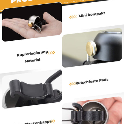ROCKBROS Fahrradklingel Klassisch Retro Fahrradglocke Laut Klingel für 22 - 34mm (Fahrradklingel) kaufen bei Linkreich – Jetzt entdecken!