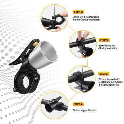 ROCKBROS Fahrradklingel Laut Retro Klingel für MTB Rennrad Vier Farben (Fahrradklingel) kaufen bei Linkreich – Jetzt entdecken!