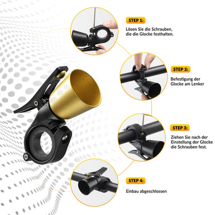 ROCKBROS Fahrradklingel Laut Retro Klingel für MTB Rennrad Vier Farben (Fahrradklingel) kaufen bei Linkreich – Jetzt entdecken!