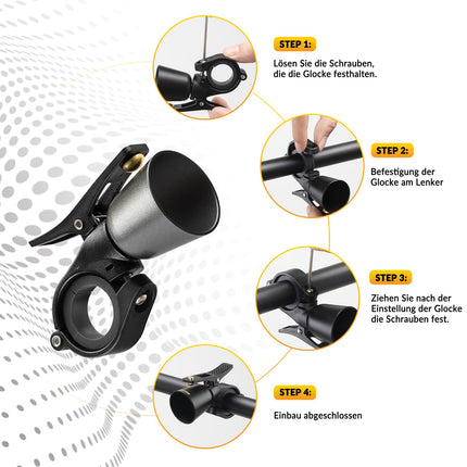 ROCKBROS Fahrradklingel Laut Retro Klingel für MTB Rennrad Vier Farben (Fahrradklingel) kaufen bei Linkreich – Jetzt entdecken!