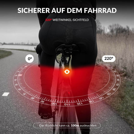 ROCKBROS Fahrradlicht IPX5 Wasserdicht Rücklicht Wiederaufladbar mit USB - C (Fahrradlicht) kaufen bei Linkreich – Jetzt entdecken!