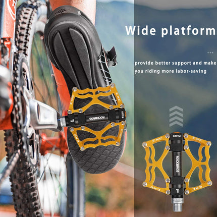 ROCKBROS Fahrradpedale 9/16 Zoll CNC Aluminium mit abgedichteten Lagern (Fahrradpedale) kaufen bei Linkreich – Jetzt entdecken!