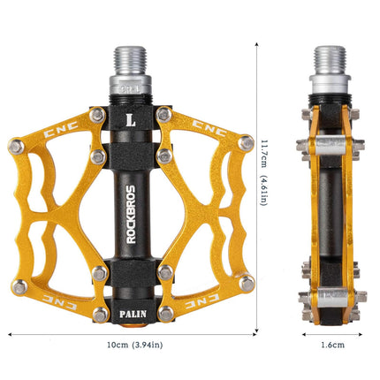 ROCKBROS Fahrradpedale 9/16 Zoll CNC Aluminium mit abgedichteten Lagern (Fahrradpedale) kaufen bei Linkreich – Jetzt entdecken!