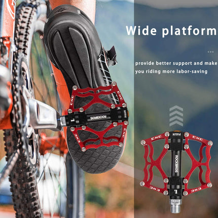 ROCKBROS Fahrradpedale 9/16 Zoll CNC Aluminium mit abgedichteten Lagern (Fahrradpedale) kaufen bei Linkreich – Jetzt entdecken!