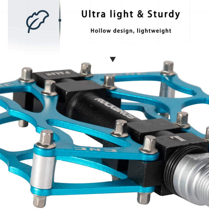 ROCKBROS Fahrradpedale 9/16 Zoll CNC Aluminium mit abgedichteten Lagern (Fahrradpedale) kaufen bei Linkreich – Jetzt entdecken!