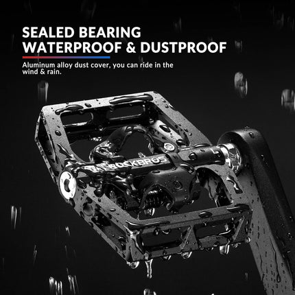 ROCKBROS Fahrradpedale Alu 2 in 1 SPD Pedale für MTB Rennrad Stadtrad (Fahrradpedale) kaufen bei Linkreich – Jetzt entdecken!