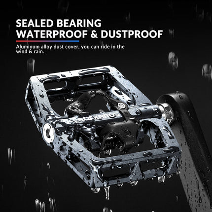 ROCKBROS Fahrradpedale Alu 2 in 1 SPD Pedale für MTB Rennrad Stadtrad (Fahrradpedale) kaufen bei Linkreich – Jetzt entdecken!