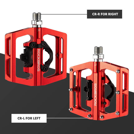 ROCKBROS Fahrradpedale Alu 2 in 1 SPD Pedale für MTB Rennrad Stadtrad (Fahrradpedale) kaufen bei Linkreich – Jetzt entdecken!
