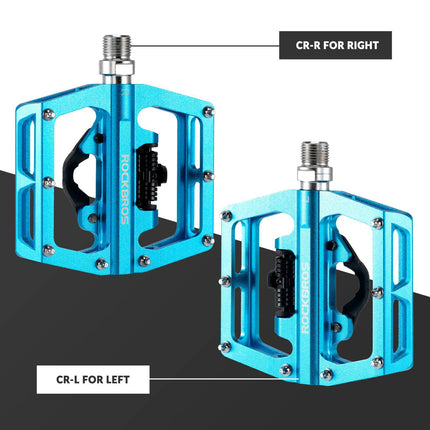 ROCKBROS Fahrradpedale Alu 2 in 1 SPD Pedale für MTB Rennrad Stadtrad (Fahrradpedale) kaufen bei Linkreich – Jetzt entdecken!