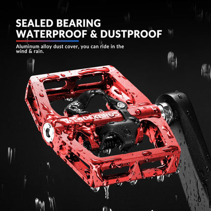 ROCKBROS Fahrradpedale Alu 2 in 1 SPD Pedale für MTB Rennrad Stadtrad (Fahrradpedale) kaufen bei Linkreich – Jetzt entdecken!