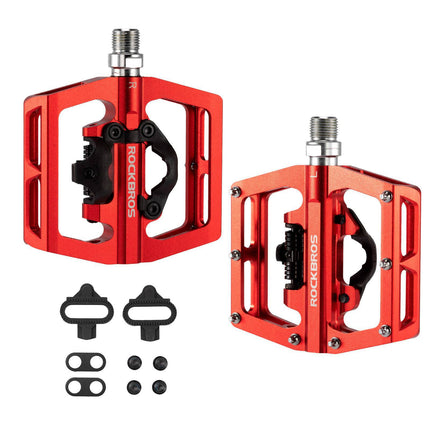 ROCKBROS Fahrradpedale Alu 2 in 1 SPD Pedale für MTB Rennrad Stadtrad (Fahrradpedale) kaufen bei Linkreich – Jetzt entdecken!