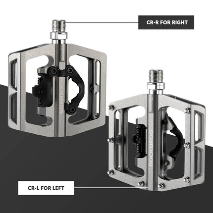 ROCKBROS Fahrradpedale Alu 2 in 1 SPD Pedale für MTB Rennrad Stadtrad (Fahrradpedale) kaufen bei Linkreich – Jetzt entdecken!