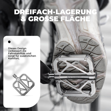 ROCKBROS Fahrradpedale aus Titanlegierung 3 - Lager MTB - Pedale Plattform 9/16 Zoll (Fahrradpedale) kaufen bei Linkreich – Jetzt entdecken!