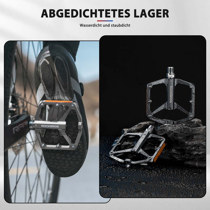 ROCKBROS Fahrradpedale mit Reflektoren aus Aluminiumlegierung 9/16 Zoll (Fahrradpedale) kaufen bei Linkreich – Jetzt entdecken!