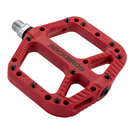 ROCKBROS Fahrradpedale Nylon Flat Pedale 9/16 Zoll mit 3 Bearing