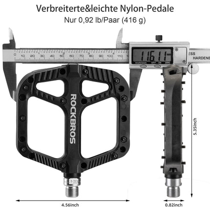 ROCKBROS Fahrradpedale Nylon Flat Pedale 9/16 Zoll mit 3 Bearing (Fahrradpedale) kaufen bei Linkreich – Jetzt entdecken!