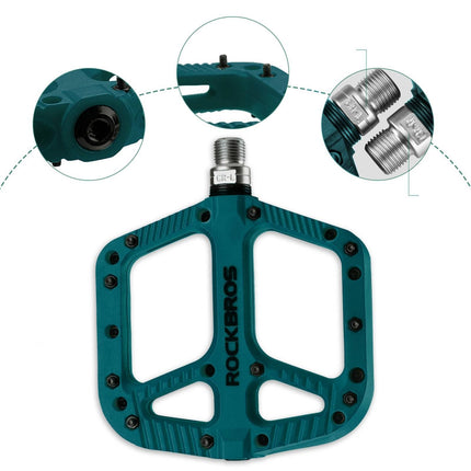 ROCKBROS Fahrradpedale Nylon Flat Pedale 9/16 Zoll mit 3 Bearing (Fahrradpedale) kaufen bei Linkreich – Jetzt entdecken!