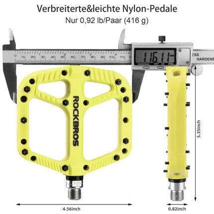 ROCKBROS Fahrradpedale Nylon Flat Pedale 9/16 Zoll mit 3 Bearing (Fahrradpedale) kaufen bei Linkreich – Jetzt entdecken!