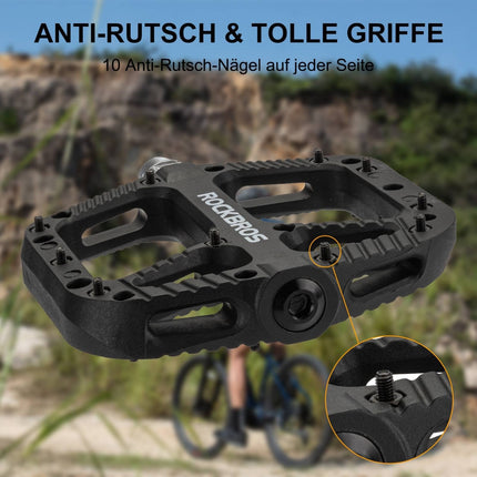 ROCKBROS Fahrradpedale Nylon Flat Pedale 9/16 Zoll mit 3 Bearing (Fahrradpedale) kaufen bei Linkreich – Jetzt entdecken!