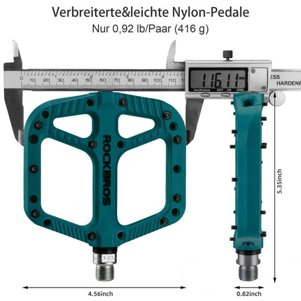 ROCKBROS Fahrradpedale Nylon Flat Pedale 9/16 Zoll mit 3 Bearing (Fahrradpedale) kaufen bei Linkreich – Jetzt entdecken!