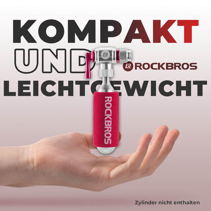 ROCKBROS Fahrradpumpe CO2 Inflator Fahrrad Minipumpe Presta & Schrader Ventil (Fahrrad Luftpumpen) kaufen bei Linkreich – Jetzt entdecken!