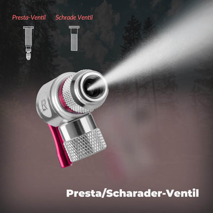 ROCKBROS Fahrradpumpe CO2 Inflator Fahrrad Minipumpe Presta & Schrader Ventil (Fahrrad Luftpumpen) kaufen bei Linkreich – Jetzt entdecken!