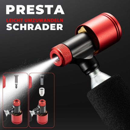 ROCKBROS Fahrradpumpe CO2 Kartuschenpumpe Minipumpe mit Druckdosierventil (Fahrrad Luftpumpen) kaufen bei Linkreich – Jetzt entdecken!