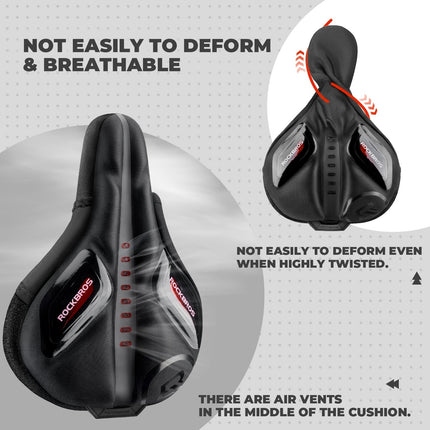ROCKBROS Fahrradsattel Atmungsaktiv Sattelbezug Regenschutz Rot/Blau (Fahrradsattel) kaufen bei Linkreich – Jetzt entdecken!