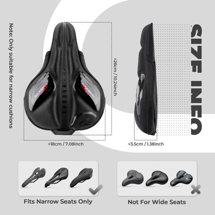 ROCKBROS Fahrradsattel Atmungsaktiv Sattelbezug Regenschutz Rot/Blau (Fahrradsattel) kaufen bei Linkreich – Jetzt entdecken!