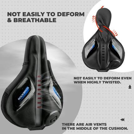 ROCKBROS Fahrradsattel Atmungsaktiv Sattelbezug Regenschutz Rot/Blau (Fahrradsattel) kaufen bei Linkreich – Jetzt entdecken!