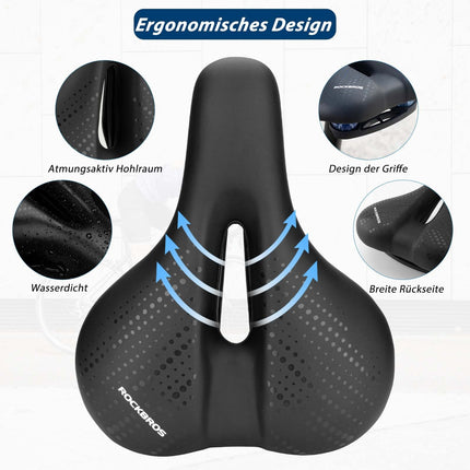 ROCKBROS Fahrradsattel aus Atmungsaktiv hohler Memory Foam (Fahrradsattel) kaufen bei Linkreich – Jetzt entdecken!