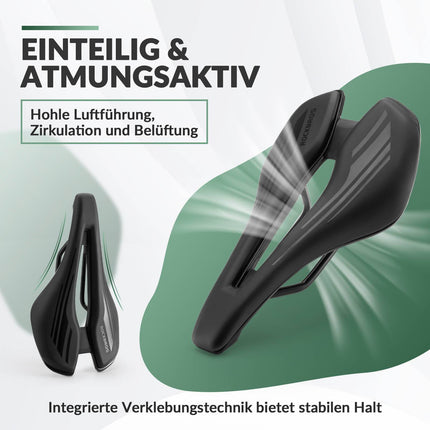 ROCKBROS Fahrradsattel Ergonomisch Fahrradsitz Atmungsaktiver 14,5 * 25cm