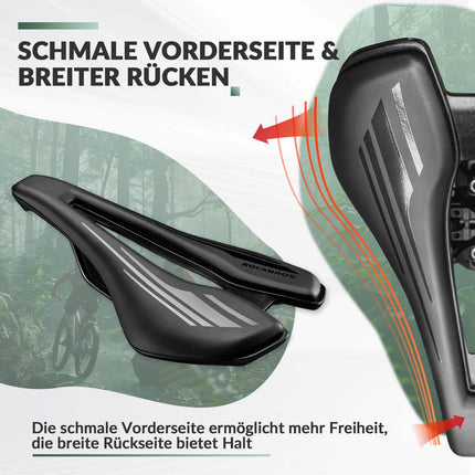 ROCKBROS Fahrradsattel Ergonomisch Fahrradsitz Atmungsaktiver 14,5 * 25cm