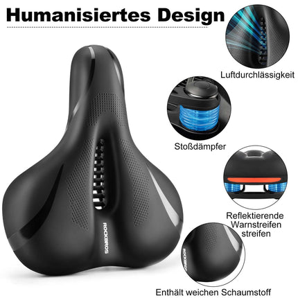 ROCKBROS Fahrradsattel Memory Foam Atmungsaktiv Gel Sattel (Fahrradsattel) kaufen bei Linkreich – Jetzt entdecken!