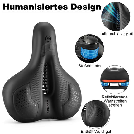 ROCKBROS Fahrradsattel Memory Foam Atmungsaktiv Gel Sattel (Fahrradsattel) kaufen bei Linkreich – Jetzt entdecken!