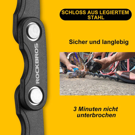 ROCKBROS Fahrradschloss Faltschloss 70 cm Lang Schwarz (Fahrradschloss) kaufen bei Linkreich – Jetzt entdecken!