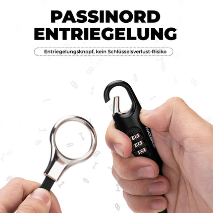 ROCKBROS Fahrradschloss Kabelschloss 150cm mit Zahlencode Anti - Diebstahl (Fahrradschloss) kaufen bei Linkreich – Jetzt entdecken!