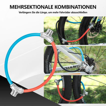 ROCKBROS Fahrradschloss Kabelschloss mit Klettverschlüssen ohne Schlüssel (Fahrradschloss) kaufen bei Linkreich – Jetzt entdecken!